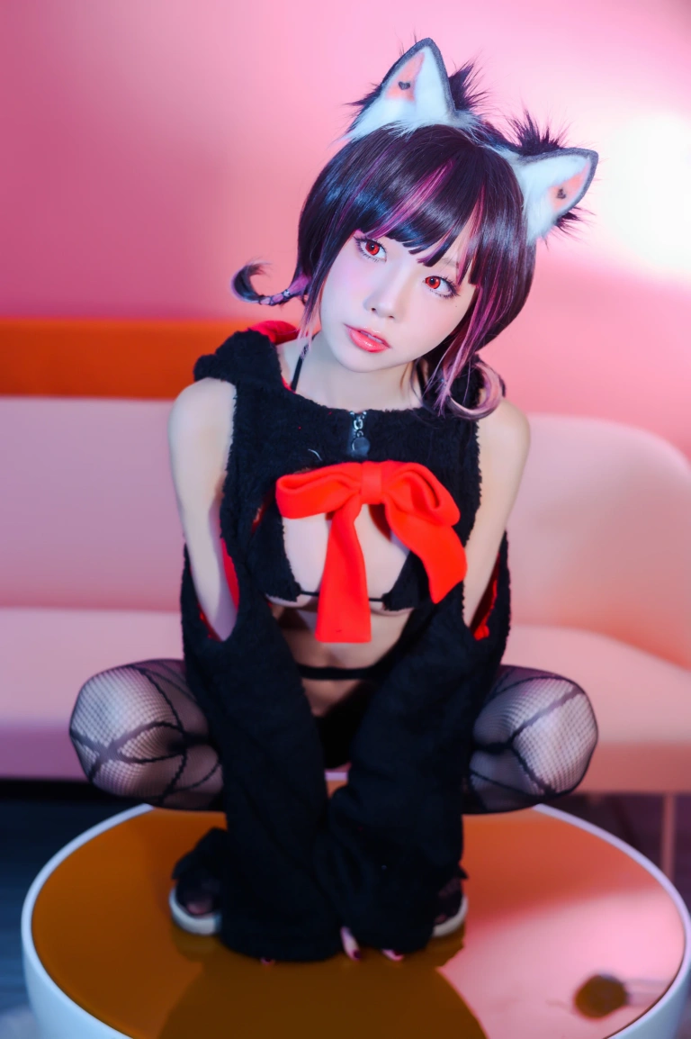 水淼Aqua《礼物喵》主题写真：42张全套美图