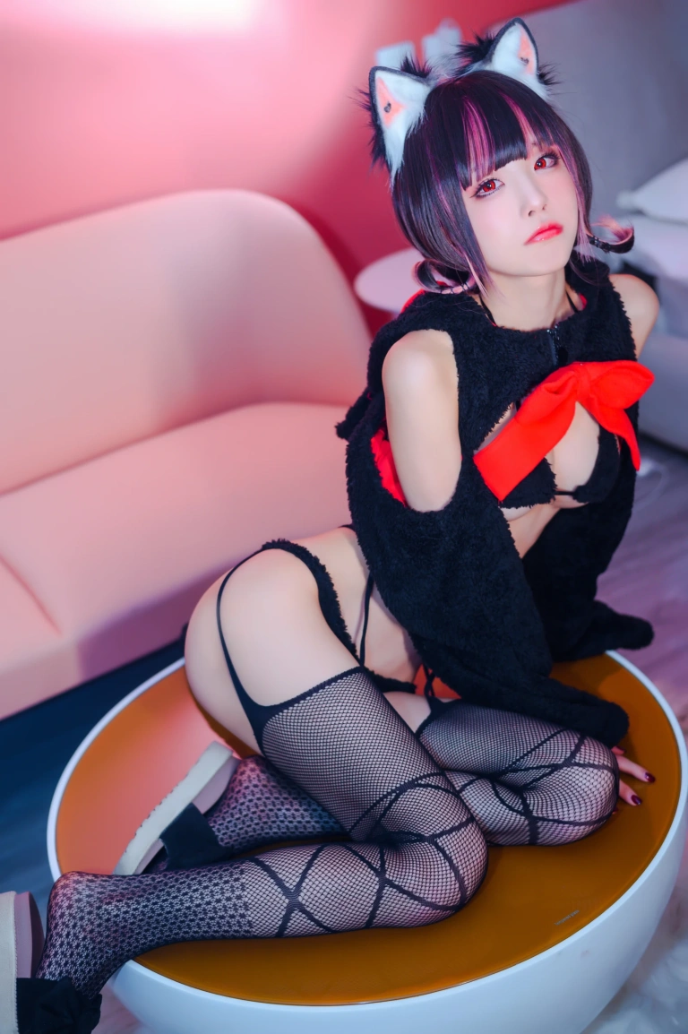 水淼Aqua《礼物喵》主题写真：42张全套美图