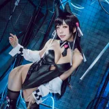 水淼Aqua《碧蓝航线 爱宕犬 同人机车》主题写真：40张全套美图