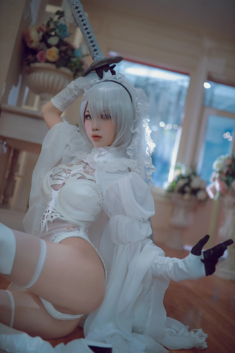 水淼Aqua《黑白2B》主题写真：55张全套美图