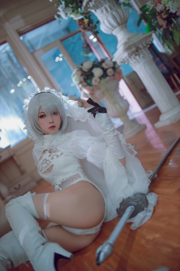 水淼Aqua《黑白2B》主题写真：55张全套美图
