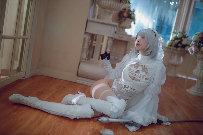 水淼Aqua《黑白2B》主题写真：55张全套美图