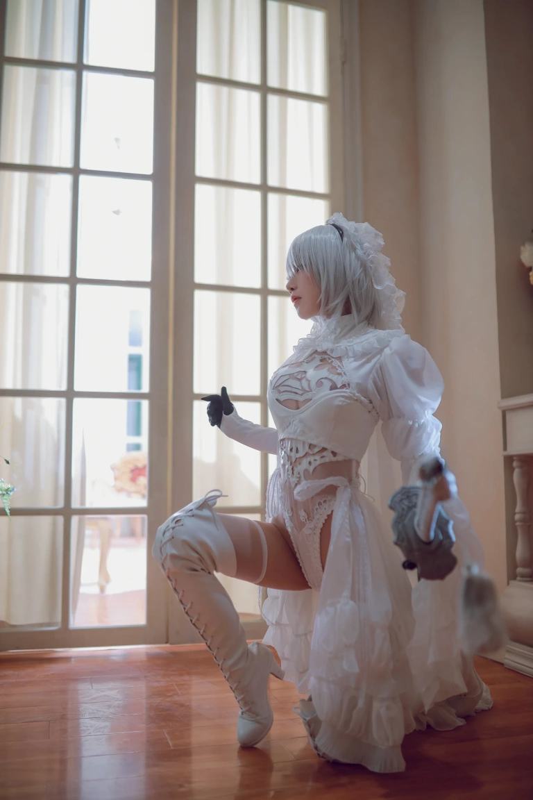 水淼Aqua《黑白2B》主题写真：55张全套美图