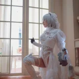 水淼Aqua《黑白2B》主题写真：55张全套美图