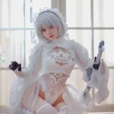 水淼Aqua《黑白2B》主题写真：55张全套美图
