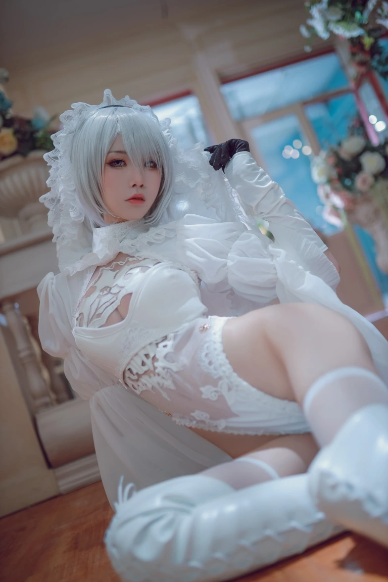 水淼Aqua《黑白2B》主题写真：55张全套美图
