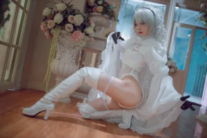 水淼Aqua《黑白2B》主题写真：55张全套美图
