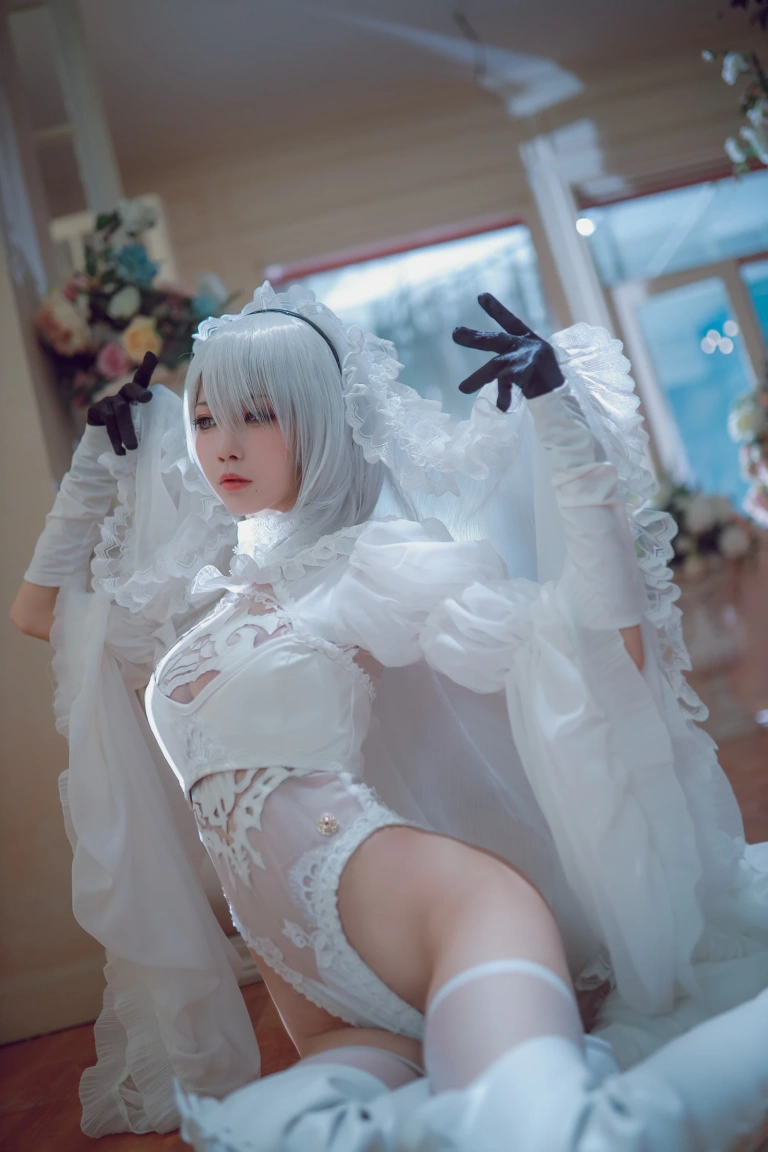 水淼Aqua《黑白2B》主题写真：55张全套美图