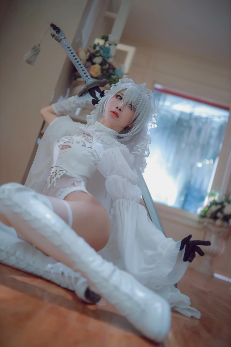 水淼Aqua《黑白2B》主题写真：55张全套美图