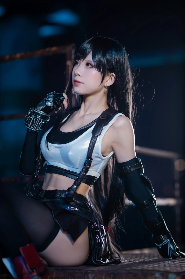 水淼Aqua《蒂法原皮》主题写真：20张全套美图