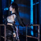 水淼Aqua《蒂法原皮》主题写真：20张全套美图