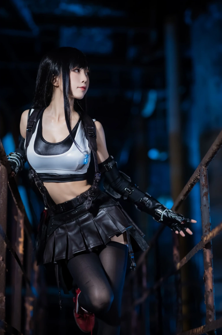 水淼Aqua《蒂法原皮》主题写真：20张全套美图
