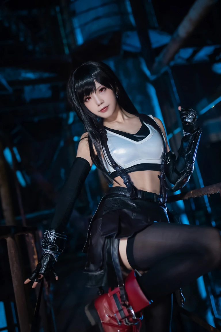 水淼Aqua《蒂法原皮》主题写真：20张全套美图