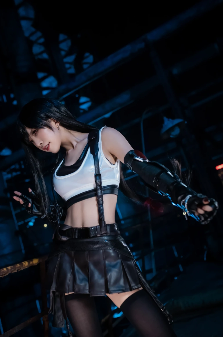 水淼Aqua《蒂法原皮》主题写真：20张全套美图