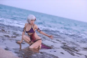 水淼Aqua《贞德泳装》主题写真：41张全套美图