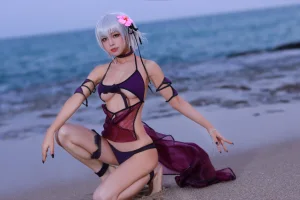 水淼Aqua《贞德泳装》主题写真：41张全套美图