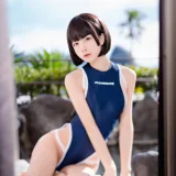水淼Aqua《竞泳水着》主题写真：40张全套美图