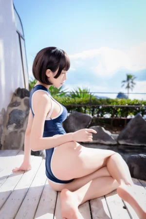 水淼Aqua《竞泳水着》主题写真：40张全套美图