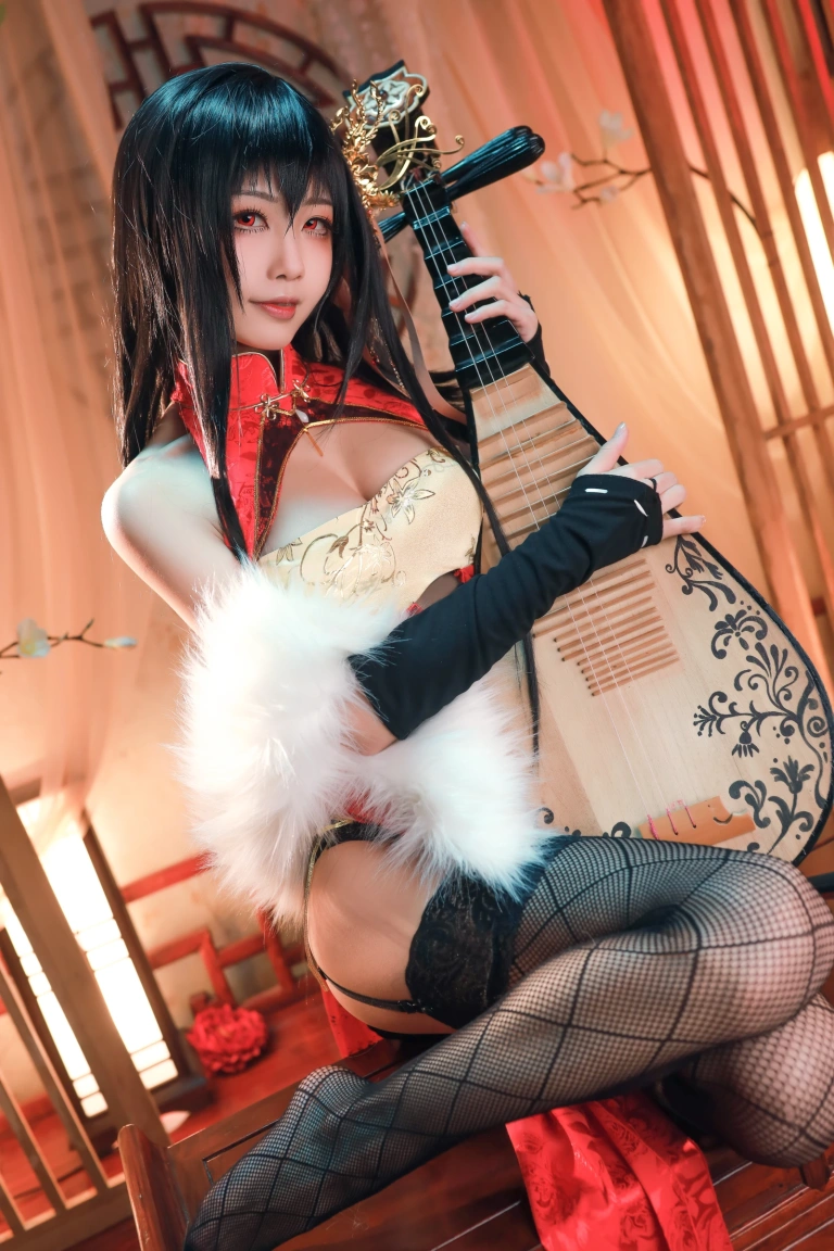 水淼Aqua《大凤 旗袍》主题写真：40张全套美图
