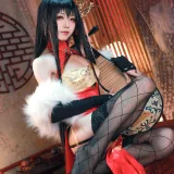 水淼Aqua《大凤 旗袍》主题写真：40张全套美图
