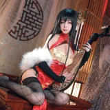 水淼Aqua《大凤 旗袍》主题写真：40张全套美图