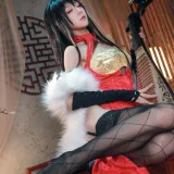 水淼Aqua《大凤 旗袍》主题写真：40张全套美图