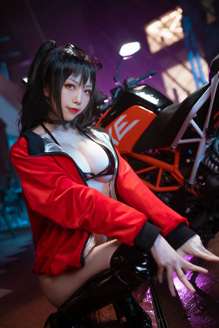 水淼Aqua《大凤 机车》主题写真：33张全套美图