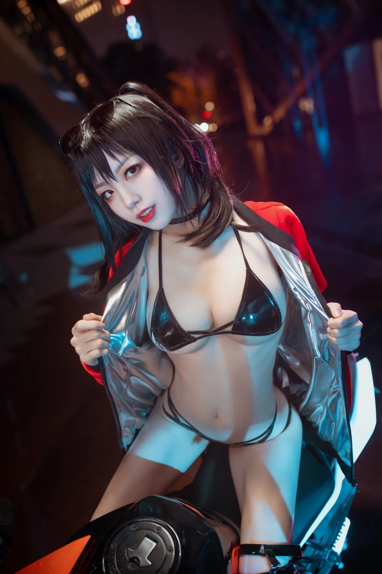 水淼Aqua《大凤 机车》主题写真：33张全套美图