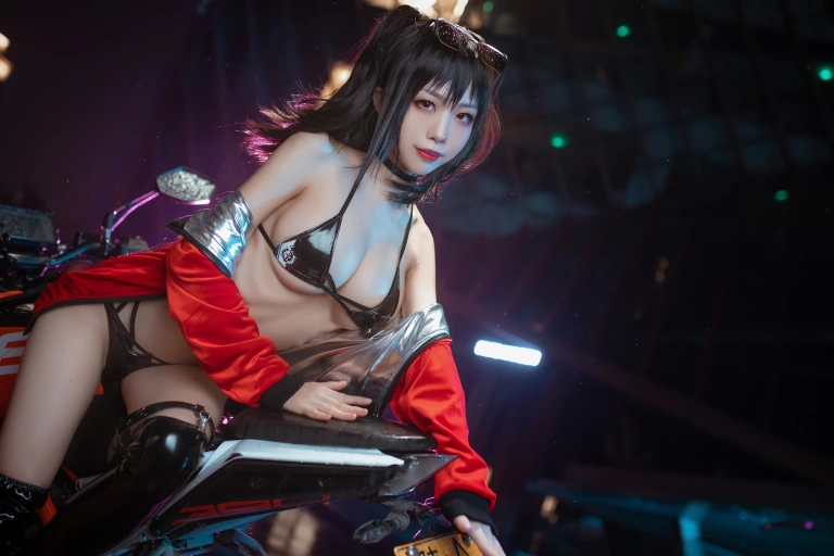 水淼Aqua《大凤 机车》主题写真：33张全套美图