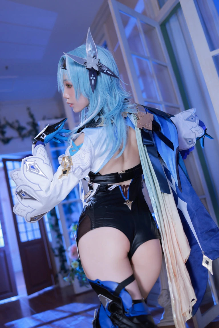 水淼Aqua《原神 优菈》主题写真：90张全套美图