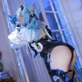 水淼Aqua《原神 优菈》主题写真：90张全套美图