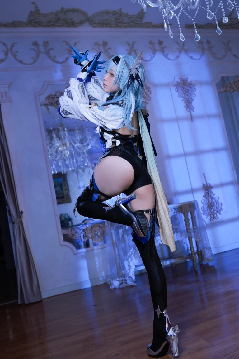 水淼Aqua《原神 优菈》主题写真：90张全套美图
