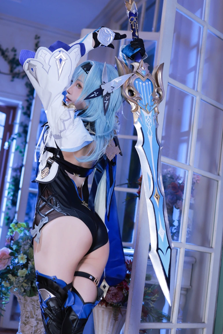 水淼Aqua《原神 优菈》主题写真：90张全套美图