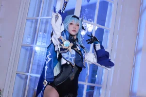 水淼Aqua《原神 优菈》主题写真：90张全套美图