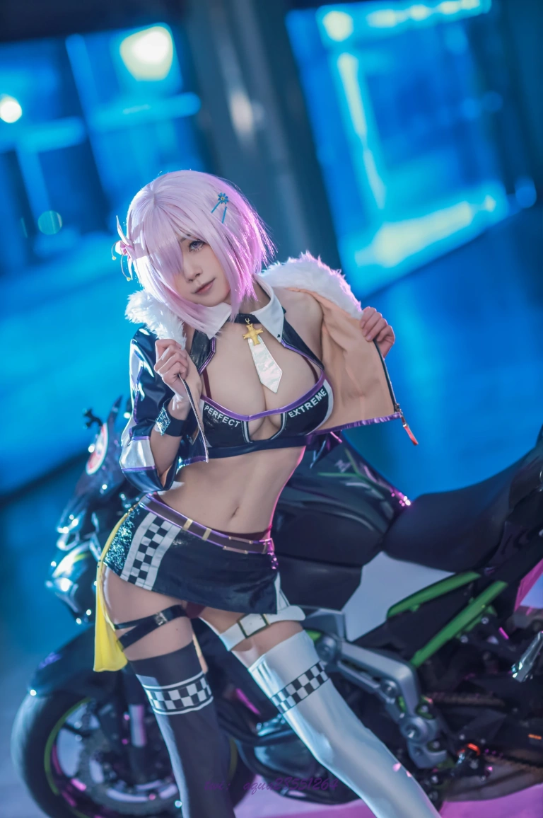 水淼Aqua《玛修赛车》主题写真：38张全套美图