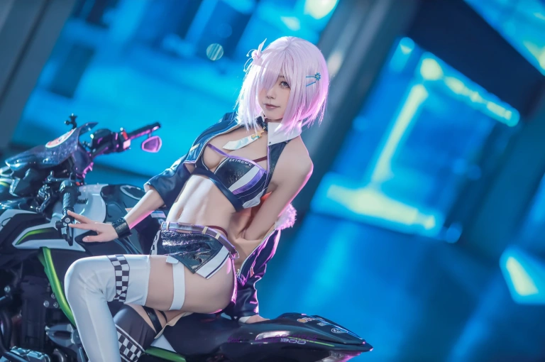 水淼Aqua《玛修赛车》主题写真：38张全套美图