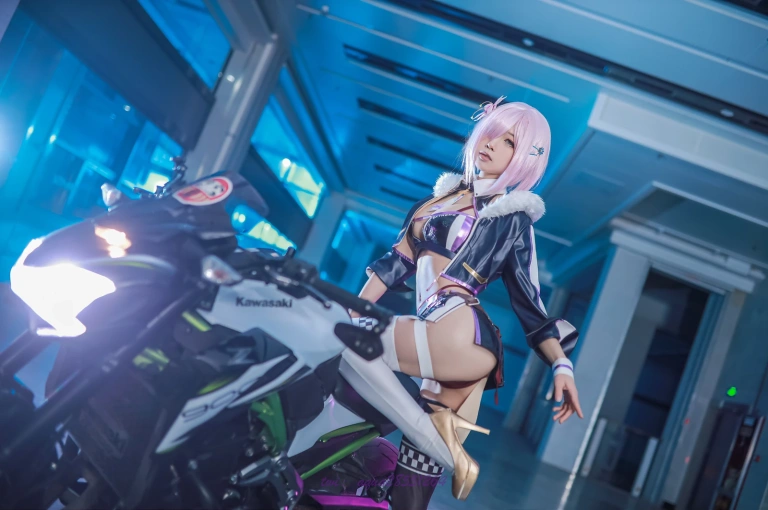 水淼Aqua《玛修赛车》主题写真：38张全套美图