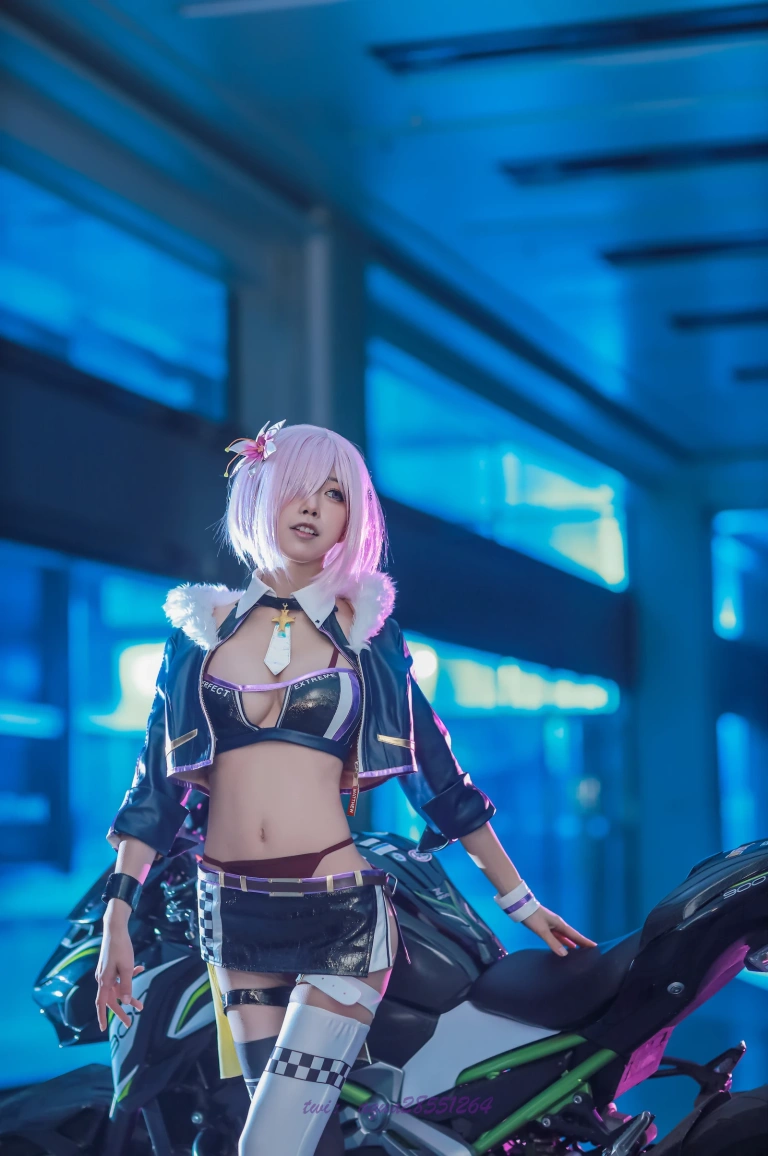 水淼Aqua《玛修赛车》主题写真：38张全套美图