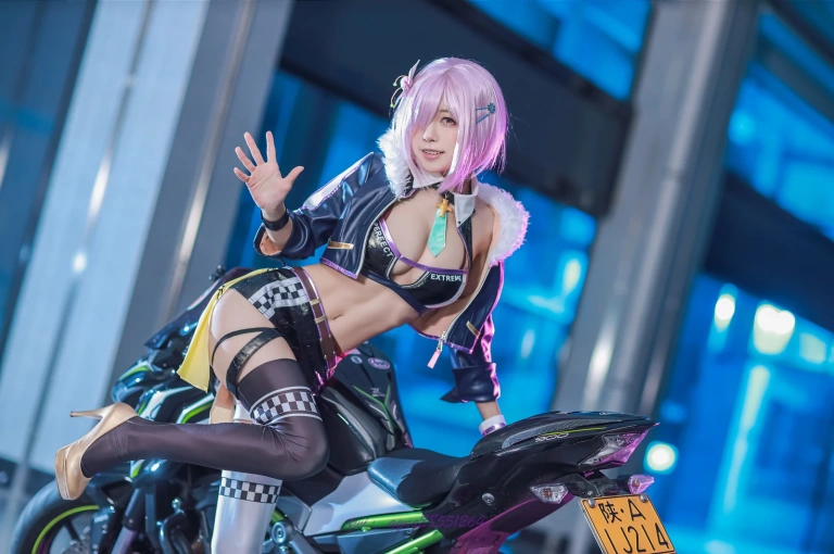 水淼Aqua《玛修赛车》主题写真：38张全套美图