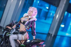 水淼Aqua《玛修赛车》主题写真：38张全套美图