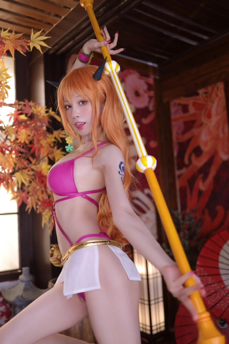 水淼Aqua《海贼王 娜美》主题写真：122张全套美图
