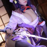 水淼Aqua《稻妻 雷电将军》主题写真：130张全套美图