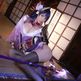 水淼Aqua《稻妻 雷电将军》主题写真：130张全套美图