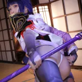 水淼Aqua《稻妻 雷电将军》主题写真：130张全套美图