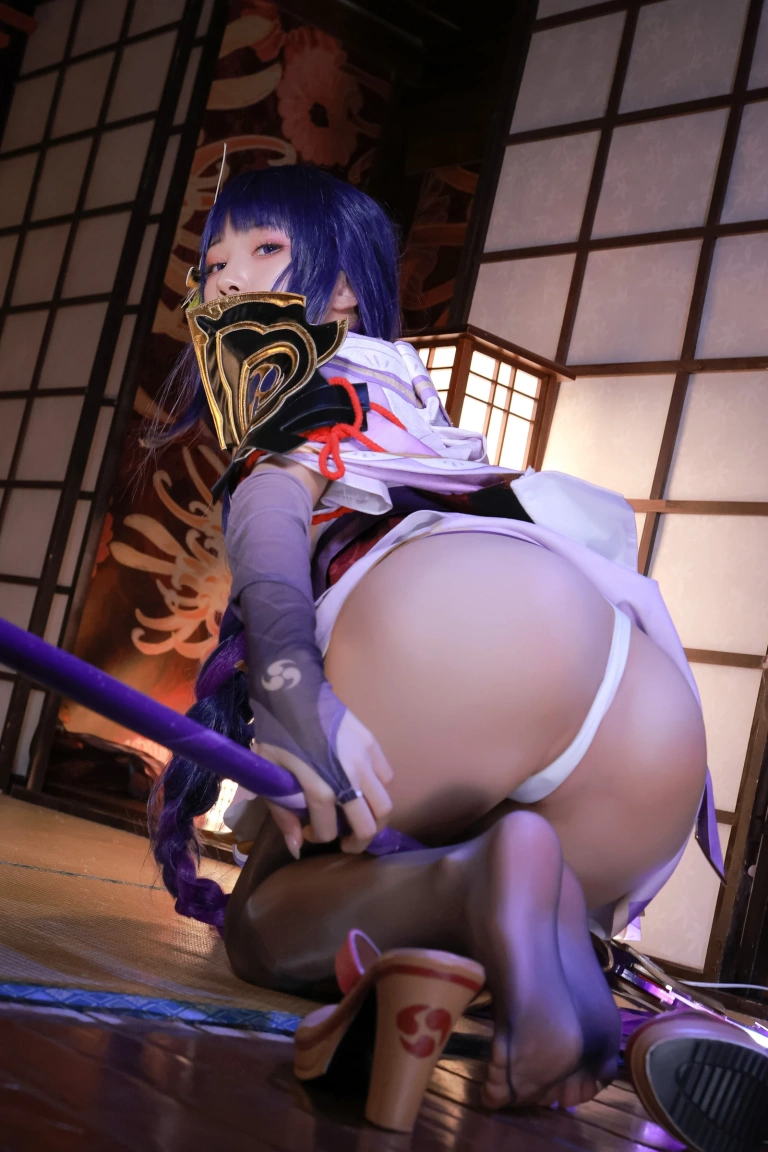水淼Aqua《稻妻 雷电将军》主题写真：130张全套美图
