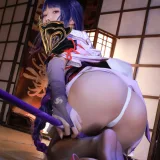水淼Aqua《稻妻 雷电将军》主题写真：130张全套美图