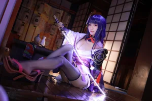 水淼Aqua《稻妻 雷电将军》主题写真：130张全套美图