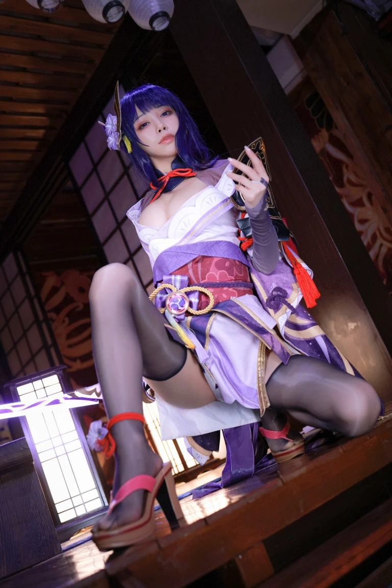 水淼Aqua《稻妻 雷电将军》主题写真：130张全套美图