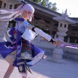 水淼Aqua《稻妻 神里绫华》主题写真：68张全套美图，含1个视频