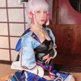水淼Aqua《稻妻 神里绫华》主题写真：68张全套美图，含1个视频